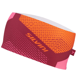 Unisex sportovní čelenka silvini piave růžová/oranžová s/m