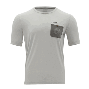 Pánské urban tričko silvini calvisio světle šedá/šedá l