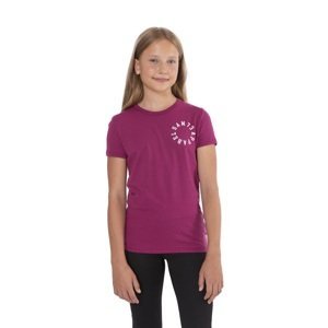 Dívčí triko s krátkým rukávem leoni sam 73 růžová 116