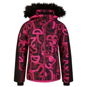 Dívčí lyžařská bunda dare2b ding růžová/černá 134-140