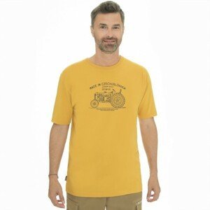 Pánské tričko bushman bobstock v žlutá xxl