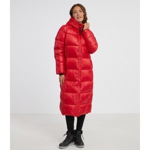 Dámský oversized kabát anna sam 73 červená s