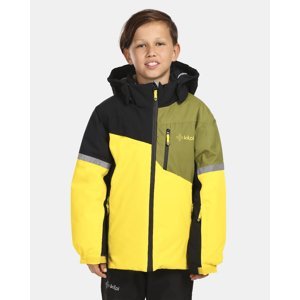 Chlapecká lyžařská bunda kilpi ferden-jb žlutá 110-116