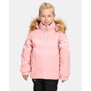 Dívčí lyžařská bunda kilpi dalila-jg světle růžová 134-140