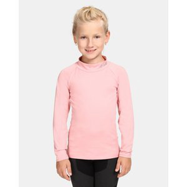 Dětské termo tričko kilpi willie-j světle růžová 134-140