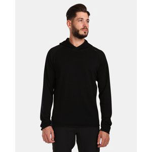 Pánský vlněný svetr s kapucí kilpi moseo-m černá l