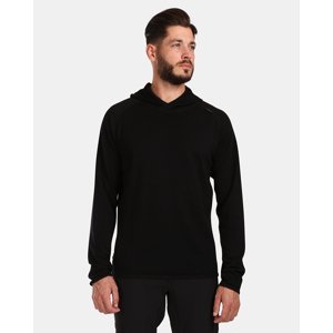 Pánský vlněný svetr s kapucí kilpi moseo-m černá xl