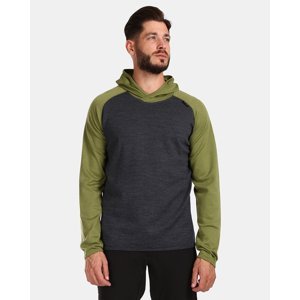 Pánský vlněný svetr s kapucí kilpi moseo-m zelená l