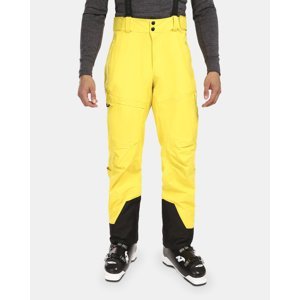 Pánské nepromokavé lyžařské kalhoty kilpi lazzaro-m žlutá 3xl