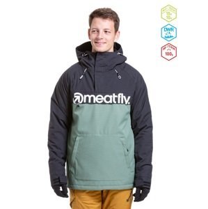 Pánská snb & ski bunda meatfly slinger zelená/černá m
