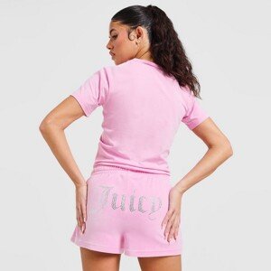 Juicy Couture Šortky  Dmnt Heart Logo Sht Pink