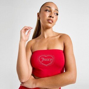 Juicy Couture Top Dmnt Heart Lgo Bnd C'red