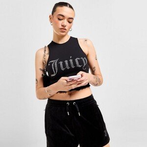 Juicy Couture Top Dmnt Hem Top Blk