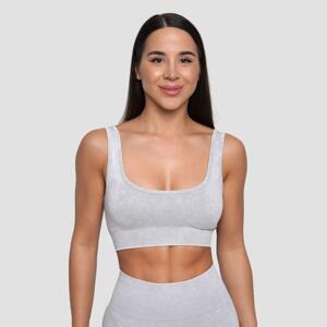 GymBeam Bezešvá sportovní podprsenka Lift Grey - XL