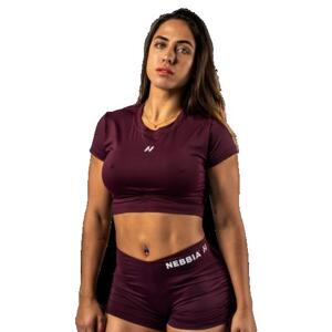 Nebbia Open-back crop top STRONG BEAUTY 430 - L - červená