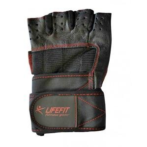 Lifefit Fitness černé rukavice - XL