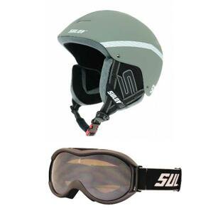 Sulov Sphare silver lyžařská helma + brýle Sulov FREE - L/XL - obvod hlavy 58-61 cm