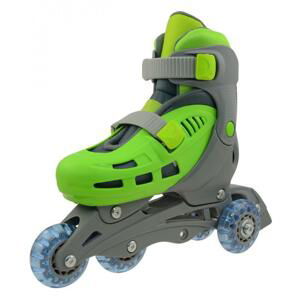 Truly TRISKATE BASIC, zelené kolečkové brusle - S - EU 31-34 (4 kolečka)