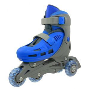 Truly TRISKATE BASIC, šedo-modré kolečkové brusle - S - EU 31-34 (4 kolečka)