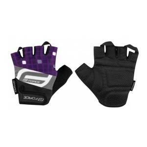 Force SQUARE fialové rukavice - L