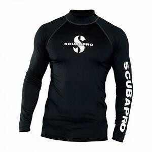 Scubapro Pánské lycrové triko RASHGUARD BLACK UPF50, dlouhý rukáv - 2XL