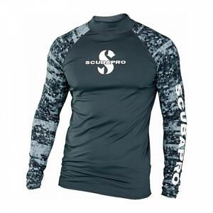 Scubapro Pánské lycrové triko RASHGUARD GRAPHITE UPF50, dlouhý rukáv - S (dostupnost 10-12 dní)