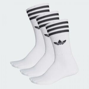 Adidas Solid CREW SOCK S21489 Ponožky 3 KS PO - EU 43/46