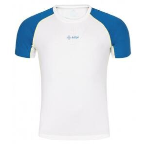 Kilpi BRICK-M bílé/modré pánské běžecké triko - XXL