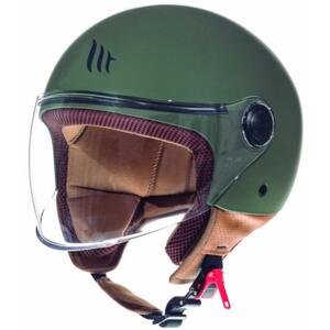 MT Helmets Street zelená - XS - obvod hlavy 53-54 cm