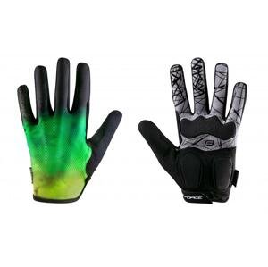Force MTB CORE fluo zelené letní rukavice - XXL