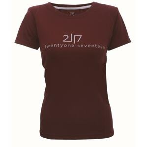 2117 TUN - dámské funkční triko s kr.rukávem - Wine Red - 36
