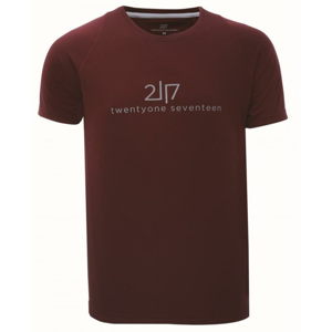 2117 TUN - pánské funkční triko s kr.rukávem - Wine Red - 3XL