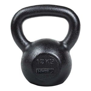 HMS Litinový kettlebell KZG12 12 kg, černý