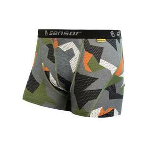 SENSOR MERINO IMPRESS trenky safari camo - S