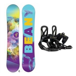 Beany Meadow dívčí snowboard + Beany Kido dětské vázání - 120 cm + XXS (EU 25-32)