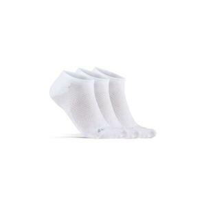 Craft CORE Dry Footies 3-pack ponožky - 37-39 - bílá