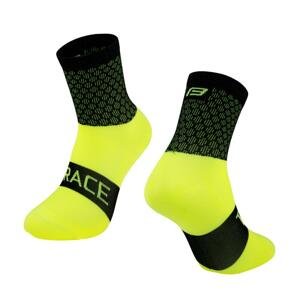 Force ponožky TRACE černo-fluo - černo-fluo S-M/36-41