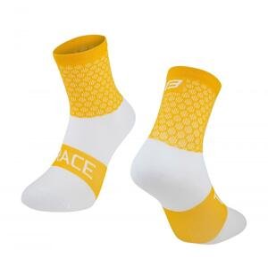 Force ponožky TRACE žluto-bílé - S-M/36-41