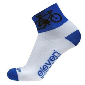 Eleven Howa ROAD bílé/modré cyklistické ponožky - M (UK 39-41)