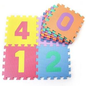 Sedco Dětská hrací podložka s čísly 30x30x1,2 cm - 10ks