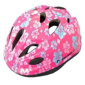Nexelo Funny Růžová Květy dětská cyklistická přilba - S 48-52 cm