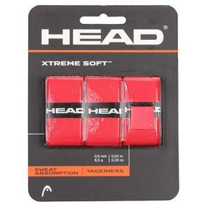 Head XtremeSoft 3 overgrip omotávka tl. 0,5 mm červená - 3 ks