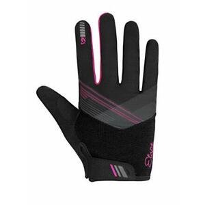 Etape Paola+ cyklistické rukavice černá-růžová - L