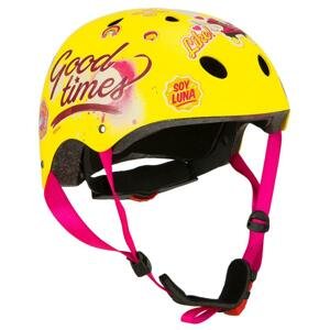 Dětská freestyle cyklistická helma Seven Soy Luna žlutá - 54-58 cm
