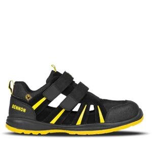 Bennon RIBBON S1 ESD sandál Černo-žlutá - EU 44