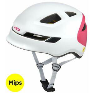 Ked Pop Mips white magenta juniorská cyklistická přilba - M (52-56 cm)