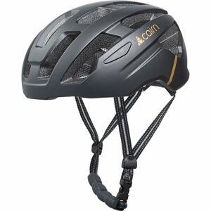 CAIRN - Cyklistická helma PRISM II, Mat Full black - L 58-61 cm