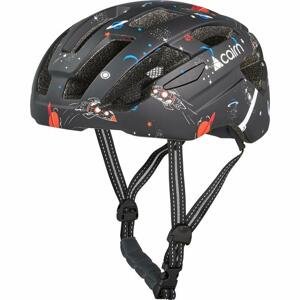 CAIRN - Cyklistická helma PRISM II Junior, Mat Black Space - XS 48-52 cm