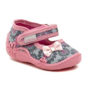 Vi-GGa-Mi růžové dětské plátěné sandálky BIANKA - EU 20