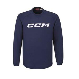 CCM Mikina Locker Room Fleece Crew SR - Senior, S, černá